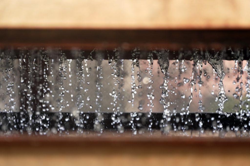 Water falling at Sheahan Water Pumping Station near the University of Memphis. An estimated 36 percent of the water pumped from the wellfield is 'young water,' meaning less than 50 years old. (Photo By © Karen Pulfer Focht)
